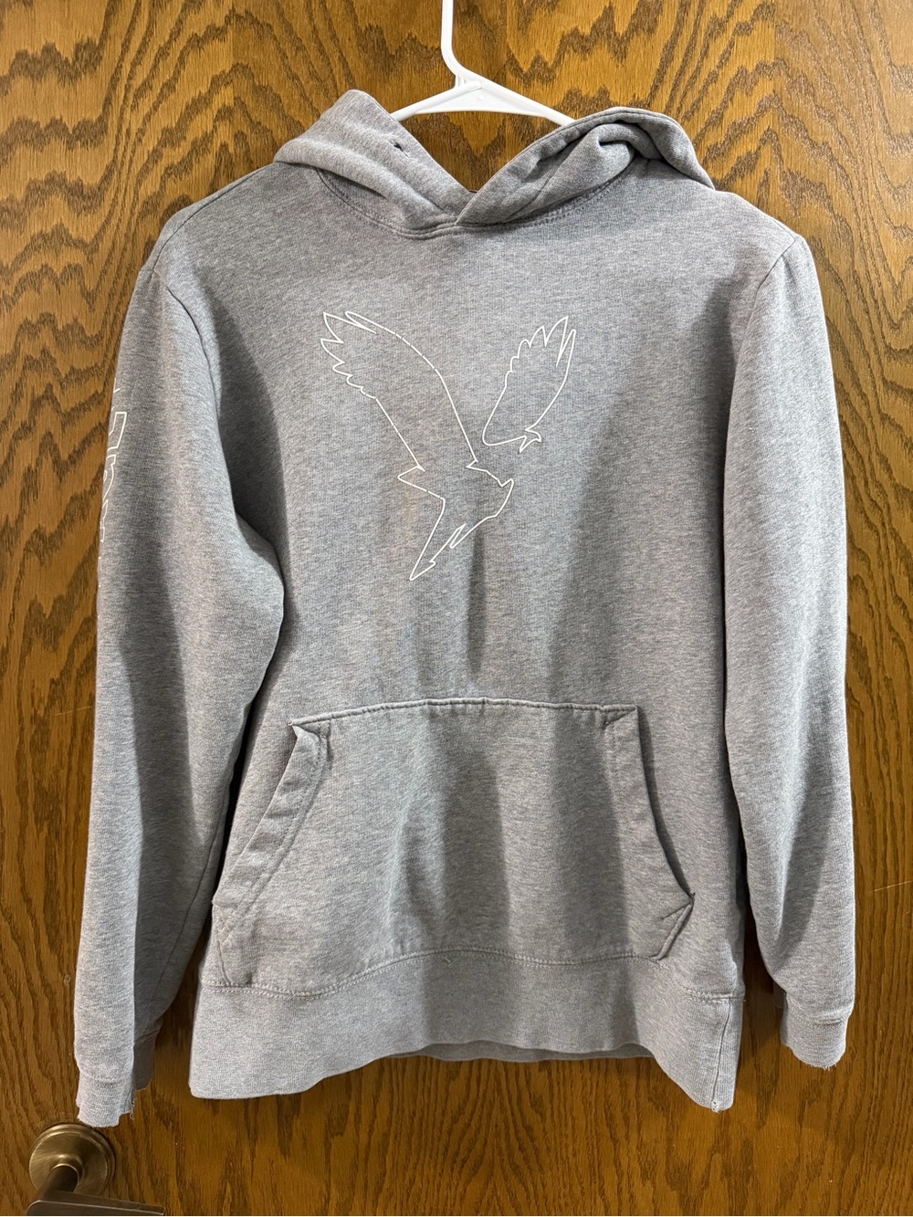 American Eagle Women’s XS Gray Graphic Hoodie
